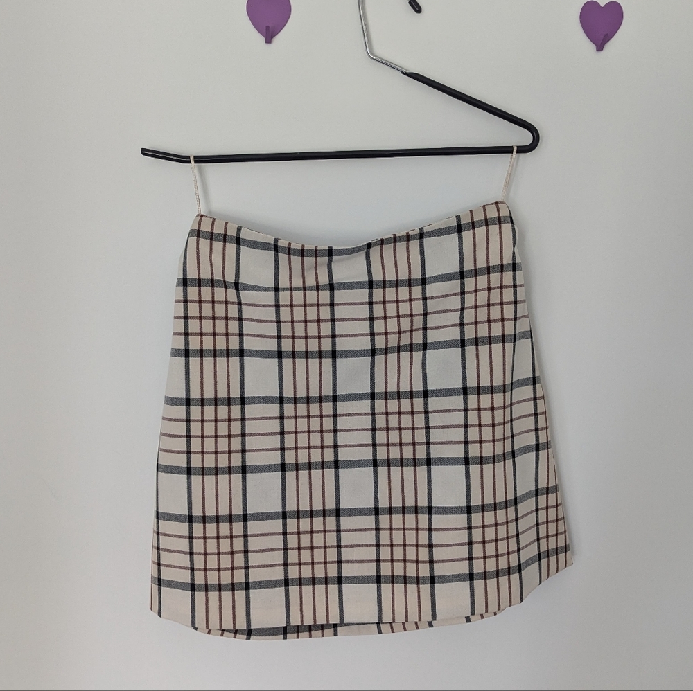 Aritzia Plaid Mini Skirt